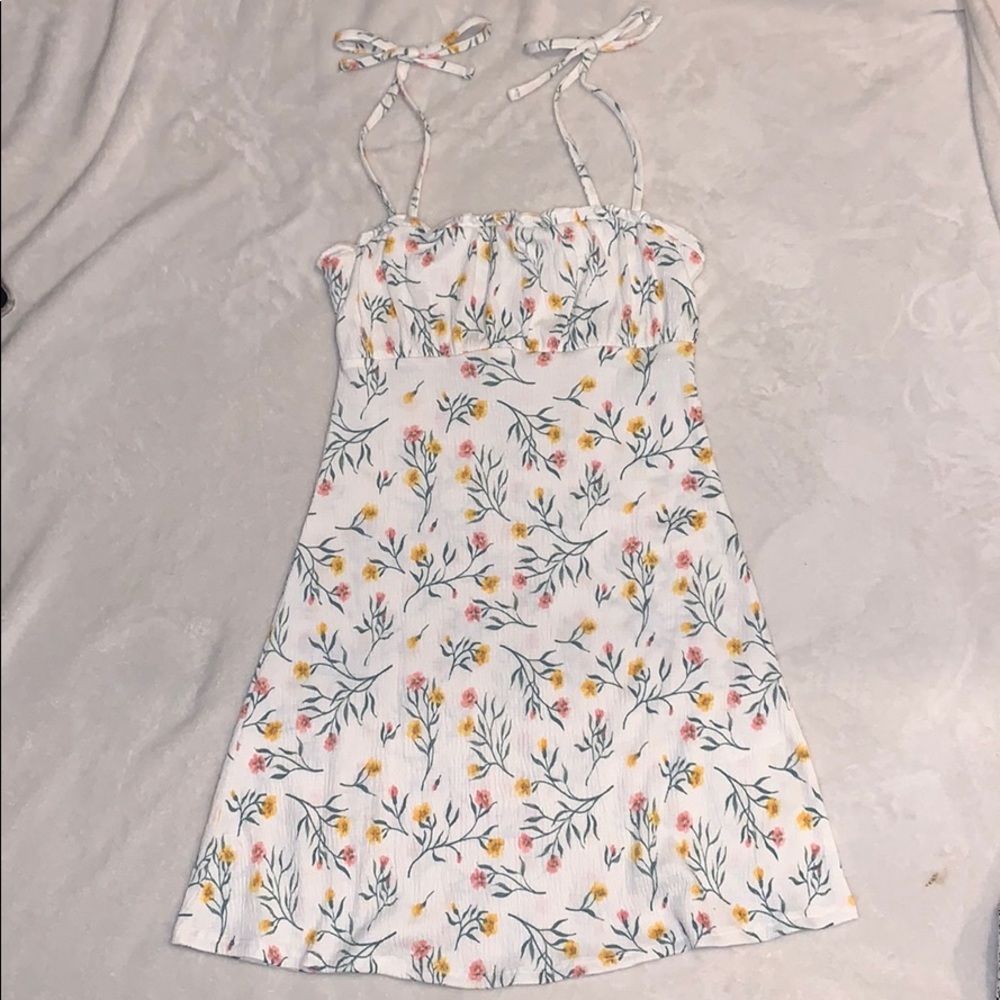 White floral sundress